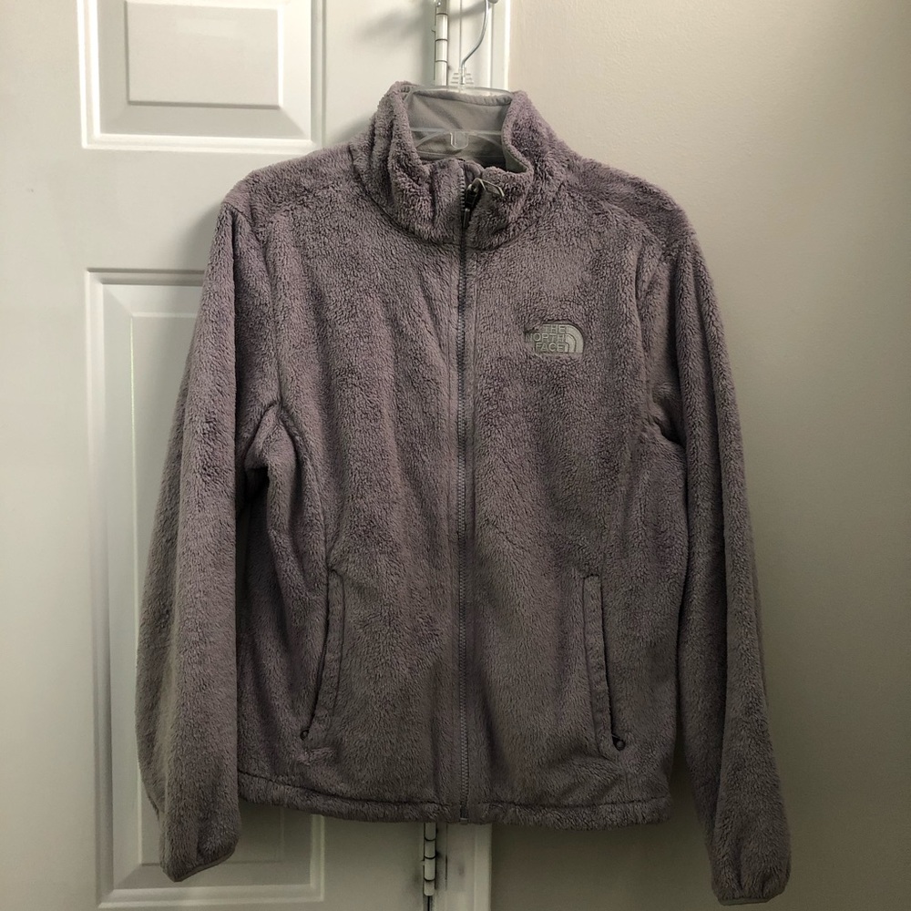 Gray North Face zip up. Great condition